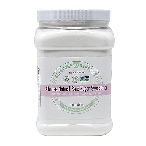 Allulose Natural Sugar Substitute 3lbs jar Diabetic Friendly