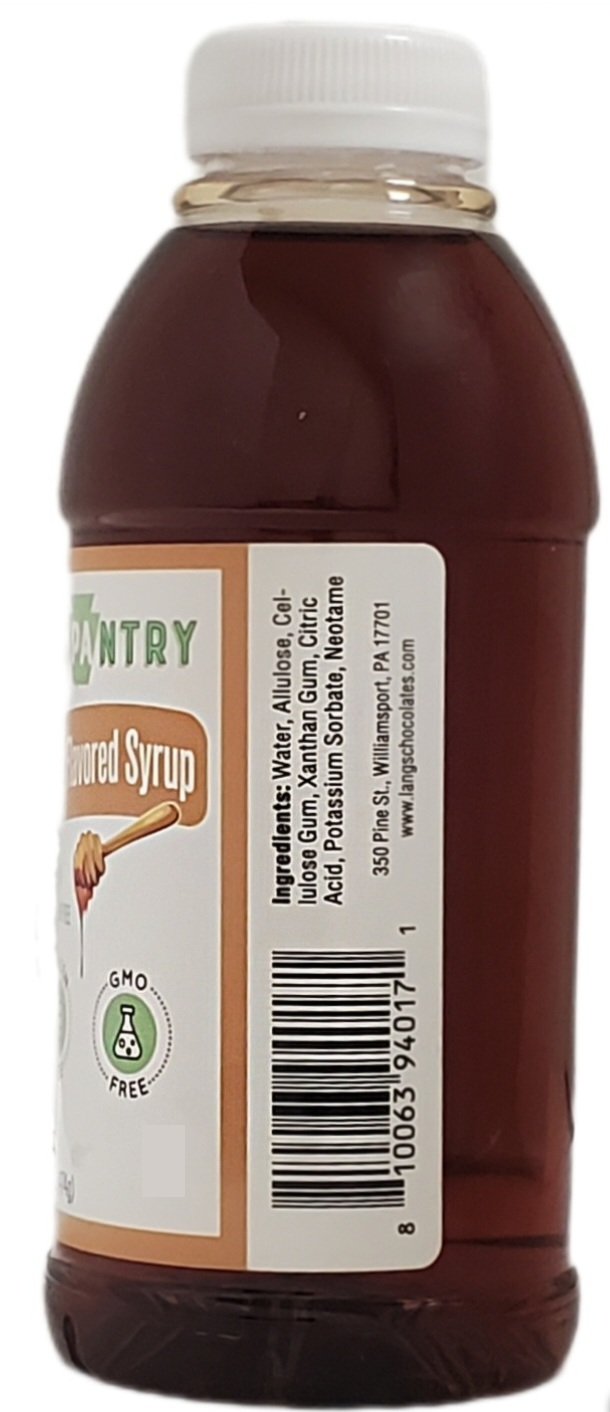 Keystone Pantry Sugar-Free Honey Flavored syrup 1 pint bottle