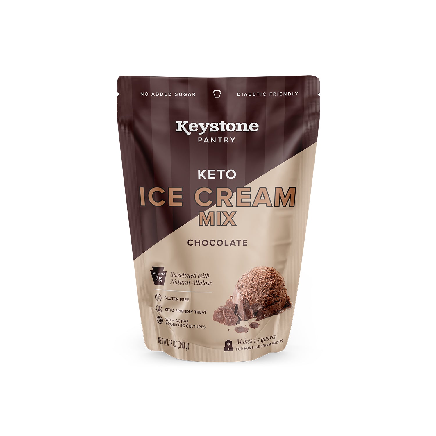 Keystone Pantry Keto Ice Cream Mix Chocolate Diabetic Friendly